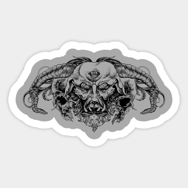 Demon Sticker by rottenfantom